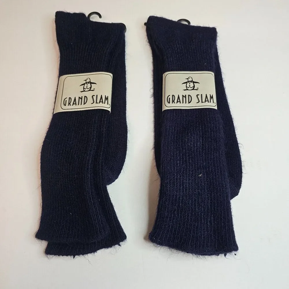 NOS Grand Slam Acrylic Socks Big & Tall Munsingwear Lot of 2 Sizes 13-16 Navy